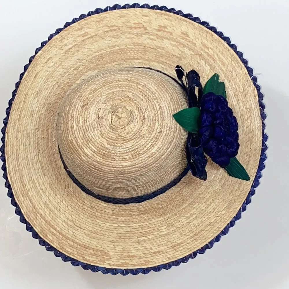 Handmade Straw Women Mexican Hat